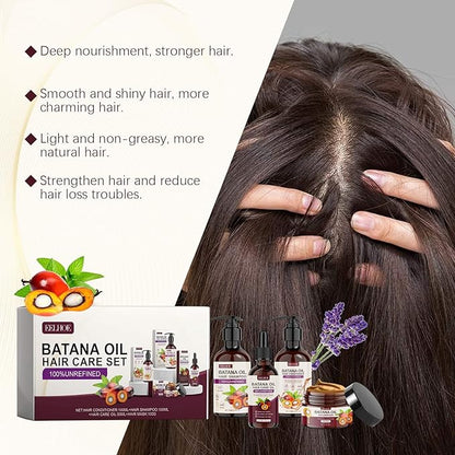 Batana Oil Hair Care Set – Growth, Thickness & Repair Formula
